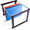 Officemate Plastic Hanging File Folder Frame, 18 Inch, Letter and Legal Size. 1 Set (91961)m Black/Grey