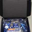 EXtremeRate Chrome Blue Glossy Touchpad Front Top Shell Compatible with ps5 Controller BDM-010 020 030 040 050, DIY Replacement Shell Custom Touch Pad Cover Compatible with ps5 Controller Blue