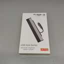 Car USB Hub Charger for Tesla Center Console with Fast Charging Retractable Cables Phone Charger Docking Station Accessories(Model Y Juniper 2025-2026 & Model 3 Highland 2024-2026)