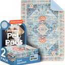 Washable Pee Pads for Dogs 2 Pack Reusable Puppy Training Pads 40"x26" Super Absorbent Waterproof Dog Training Pads, Non-Slip Potty Pads Whelping Pads Litter Mat Pet Supplies - Blue/Mix