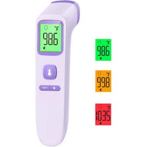 Infrared Thermometer for Adults and Kids, Digital Accurate Baby Thermometer with Fever Alarm, 1 Second Fast Result, FSA HSA Eligible, Easy to use, 2 in 1 Mode Health Care Thermometer - Purple