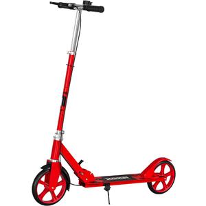 FREEDARE Kick Scooter for Kids & Adults Ages 8+, Foldable Teen Scooter with 2 Big 8-inch Wheels and 4-Level Adjustable Handlebar, Max Load 220 LBS (White)