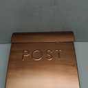 NACH Wall Mount Mailboxes for Outside, 12.75 x 10.75 x 5 inches, Copper Mailboxes for Outside Wall Mount, Waterproof - The Sylvia Mailbox