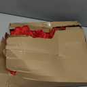 5.5" Silk Rose Artificial Flowers Kissing Ball for Centerpieces Hanging Wedding Bouquets Decor, 5 Pack, Red