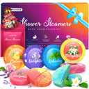 POPCHOSE Shower Steamers Aromatherapy, Valentines Day Gifts for Him, Her, Mom, Daughter, Wife, Birthday Gifts for Women - 8 Scented Shower Tablets with Gift Packaging, Self Care & Relaxation Home Spa