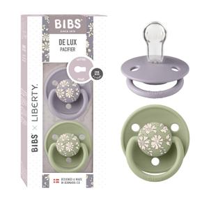 BIBS De Lux Liberty Soother 2-Pack, BPA Free Dummy Pacifier, Round Nipple. Silicone, Made in Denmark, OneSize (0-36 Months), Capel Sage BIBS De Lux Liberty Soother 2-Pack, BPA Free Dummy Pacifier, Round Nipple. Silicone, Made in Denmark, OneSize (0-36 Months), Capel Sage