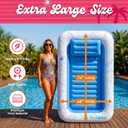 Poolsider Inflatable Tanning Pool Lounger |Large Inflatable Tanning Bed for Adults -4 in 1 Multipurpose Sunbed Tub | Pool Floats Adults