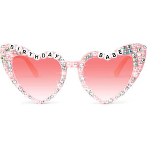 YOGFIT Birthday Glasses for Women, Birthday Party Gifts Accessories 'Birthday Queen' Birthday Sunglasses for Happy Birthday