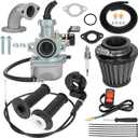YOXUFA 22mm PZ22 Carburetor Carb with 7/8 Twist Throttle Cable Grip for 125cc 110cc Apollo RFZ Coolster SSR TaoTao CRF50 Xpro Pit Dirt Bike ATV Quad 4 Stroke Chinese Parts