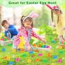 100 Pack Prefilled Easter Eggs with Assorted Toys, Bright Colorful Eggs for Easter Basket Stuffers/Fillers, Easter Eggs Hunt, Classroom Prize Supplies, Party Favors Bulk for Kids