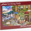 Vermont Christmas Company Inviting Italy Jigsaw Puzzle - 100 Piece Italy Puzzles for Adults & Families - 19" x 13" Jigsaw Puzzle of Italy with Large Fully Interlocking & Randomly Shaped Pieces