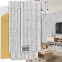 EVERECO 6 Pack Acoustic Panels Dual-Layer Thickened-47.2"x23.6"x0.72" Soundproof Panels for Wall Self-Adhesive, Wall Panels for Interior Wall Décor, Home Studio, Live Broadcast Room, Media Room-Grey