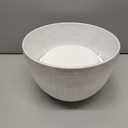 12 Inch Large Plant Pots for Indoor or Outdoor Plants, Wide Water Ripples Flower Pots with Drainage Holes & Saucer, Plastic Planters Set for Garden & Home Decor (White)