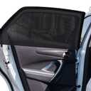 2Pack Large Size Super Elastic 42" to 53" Car Window Sunshades, for Large SUV, Pickup, Truck, Minivan, Breathable Mesh Window Screen, Side Window Screen for Car Camping