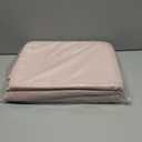 Obstal 2 Pack Table Clothes for 8 Foot Rectangle Tables - Water Resistant Washable Fabric Polyester Rectangle Table Cover Protector for Wedding, Banquet and Trade Shows, 96L x 30W Inches, Dusty Pink