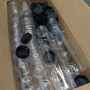 40 Pack PET 12oz Juice Bottles, Reusable Beverage Containers with Lids & Labels