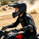 VCOROS Adult Motocross Dirtbike Helmets H637 DOT Approved, Matte Black, Medium