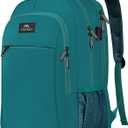 MATEIN Slim Laptop Backpack, Anti Theft 15.6 inch Computer Travel Backpack with USB Charging Port for Work College, Sturdy Water Resistant Daily Rucksack Bag Gifts for Men & Women, Peacock Blue