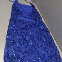 Women's Spaghetti Straps Sparkly Sequins Bodycon Mini Dress Party Nightclub, Large