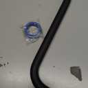 NearMoon S Shaped Shower Head Riser Arm, Shower Extender Arm with Flange, Standard 1/2" Connection- Bathroom Accessory (12 Inch, Matte Black)