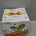 Concrete Rattan-Style Plant Basket Planter, 5" Boho Plant Pots Indoor Outdoor with Drainage Hole, Flower Pot for Succulents, Herbs, Modern Farmhouse Decor, Ideal Gift for Plant Lovers