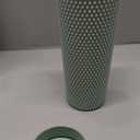 Simple Modern Plastic Matte Studded Tumbler with Lid and Straw | Reusable BPA Free Iced Coffee Cups Double Wall Smoothie Cup | Gifts for Women Men Him Her | Classic Collection | 24oz | Sea Glass Sage
