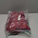 Simplebrand Ava Burgundy Blackout Curtains for Bedroom 72 Inch Length 2 Panels Set, Privacy Thermal Insulated Rod Pocket Window Curtains for Patio French Door Front Door, W40 x L72 Inch