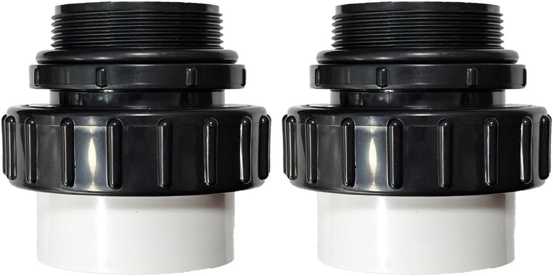2 Pack 2" MIP x 2" PVC 21063-200-000 Hi-Temp Unions Compatible with All Whisperflo and Intelliflo Pool Pumps