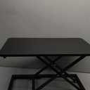 Stand Up Desk Converter, Adjustable Height Table Top Riser - 23.6" x 13.4" Spacious Surface with Max Height of 15.2", Ideal for Ergonomic Sit Stand Workstations(Black)