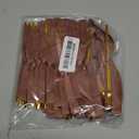 24 Pcs Velvet Bows Christmas Tree Ornaments Vintage Double Faced Velvet Ribbon Bows for Tree Garland Wreath Indoor Outdoor Xmas(5 x 7 Inch, Width of 3/8",Rose Gold)