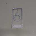 TORRAS Strong Magnetic & Seamless Stand for Samsung Galaxy S25 Ultra Case, Fit for MagSafe, MilGrade Drop Protection, Kickstand for Samsung Galaxy S25 Ultra Case, Translucent Back/Silverblue Edge