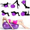 Peanut Shaped Yoga Ball, 90x45cm Anti Burst Exercise Ball, Heavy Duty PVC Fitness Peanut Ball with Pump and Plug, for Adult Workout, Pregnancy, Labor Support and Physical Therapy