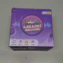 Mini Karaoke Machine Toys Gifts,Kids Portable MP3 Player with 2 Wireless Microphone and LED,Christmas Birthday Gifts for Girls Boys 3 4 5 6 7 8+ Year Old (Purple)