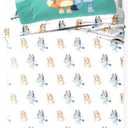 Jay Franco Kids Sheet Set with Fitted, Flat Sheets & Pillow Cover - Ultra-Soft Bedding with Pillowcase for Room Decor, White - Bluey, 3 Piece Toddler