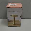 Cordless Metal Desk Lamp, Touch Sensor Control LED Table Lamp,3 Color Stepless Dimmable Battery Powered Lamp for Living Room, Dorm, Home Office (Gold)