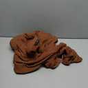 Dokotoo Fall Dresses for Women 2025 Long Sleeve V Neck Textured Casual Lightweight Tiered Ruffle A-Line Mini Baby Coll Dress (Brown) X-Large