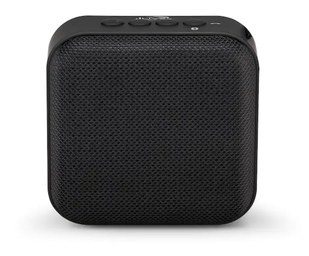 iLive Portable Bluetooth Wireless Fabric Speaker in Black