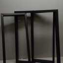 Metal Legs for Table V Shape 28" H Tall Metal Black Table Leg Heavy Duty Industrial Desk Legs Set of 2