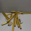 69 Tall Wedding Welcome Sign Stand, Heavy Duty Adjustable Metal Sign Holder with Leather Straps for Wedding & Event Decor (Gold)