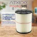 ATXKXE Replacement Filter Fit for Craftsman CMXZVBE38754 fit 5-20 Gallon shop vacuum (2 Pack)