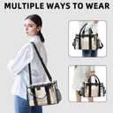 BAGAIL Stadium Approved Clear Tote Bag with Inner Pocket, Transparent Travel Bag for Sports Event, Concert, Work