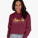 Women's Vintage Crop Hoodie, Size M