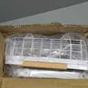 Kitstorack Under Sink Organizer, 2 Tier Under the Sink Storage, Slide out Pull out Cabinet Organizer Shelf, Metal Sliding Drawer for Kitchen Bathroom Pantry Closet Organization Rack, White, 2 Pack