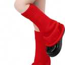 Sexybody Women Leg Warmers Y2K Kawaii Spider Print Goth Harajuku Lolita Stylish Cute Japanese Halloween Socks for Girls (One Size, 809-red)