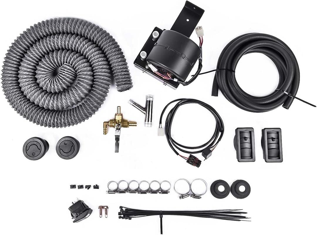 Cab Heater Kit with Defrost Replacement for Polaris Ranger 1000 XP 2018 2019 2020 UTV Heater Kit Replace #SSHK185-00 SSHK185-01 Mustrod