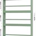 FOTOSOK Kids Bookshelf, Wall Mount 4-Tier Book Shelf Organizer for Toys and Books, Toy Storage Bookshelf in Bedroom, Living Room and Nursery, Green