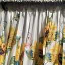 2 Pack Vibrant Sunflower Window Valance for Bedroom Living Room, Yellow Sun Flower Curtains Valanes for Windows, 3" Rod Pocket Window Treatment for Animal Summer Home Decor, 54 x 18 Inch, 2 Panel