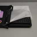 Wireless Keyboard and Mouse Combo - 9 Backlit Effects, RGB, Ergo Wrist Rest, Phone Holder, 2.4G Full Size, Rechargeable, Sleep Mode, KM22 MAX Quiet Set for Computer, PC, Laptop, Mac, Windows- SABLUTE (Classic Black)