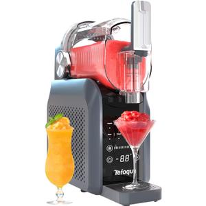 Slushie Machine, 88oz Frozen Drink Maker with 7 Preset Programs, No Ice Required for Frozen Margaritas, Slushies, Frapps and Milkshakes, Mist Gray