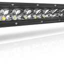 22 Inch LED Light Bar Single Row Flood & SpotBeam Combo 20000LM Off Road LED Light Bar Driving Light for Pickup SUV ATV UTV Truck Roof Bumper